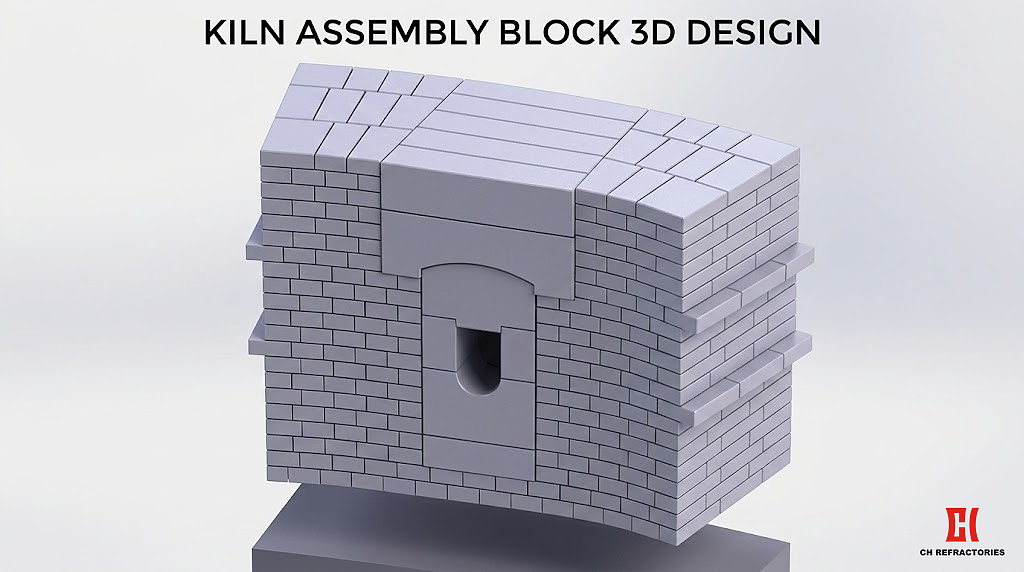 CH Refractories KILN ASSEMBLY BLOCK 3D DESIGN
