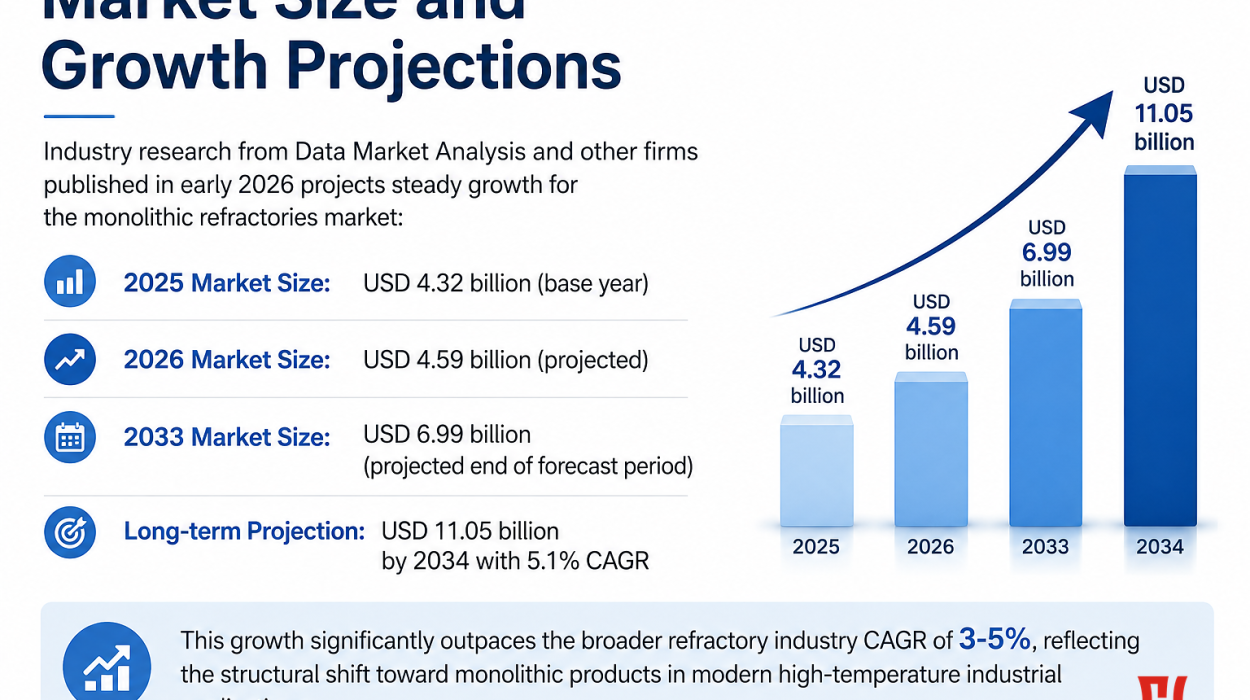 CH Refractories Monolithic Refractories Market Size and Growth Projections 2025-2034