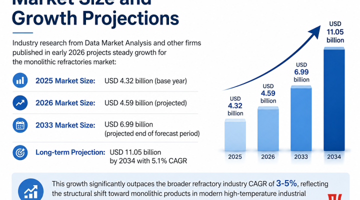 CH Refractories Monolithic Refractories Market Size and Growth Projections 2025-2034