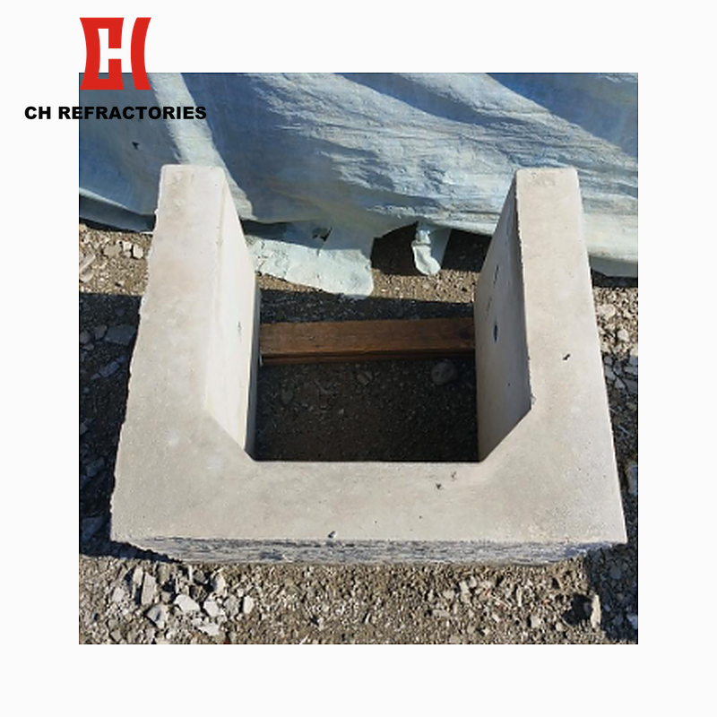 Precast block for EAF steel pouring spout photo 1